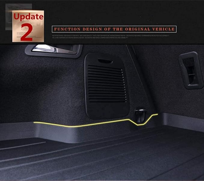 All Weather Rear Cargo Liners Trunk Tray Mats Custom Fit in Upper Deck - Image 8