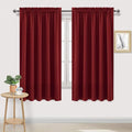 DWCN Burgundy Room Darkening Blackout Curtains by DWCN
