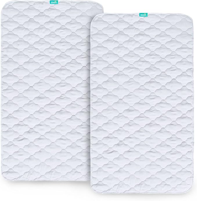 Waterproof Crib Mattress Protector Pad Cover 2 Pack 28" x 52", Anti Slip & - Image 2