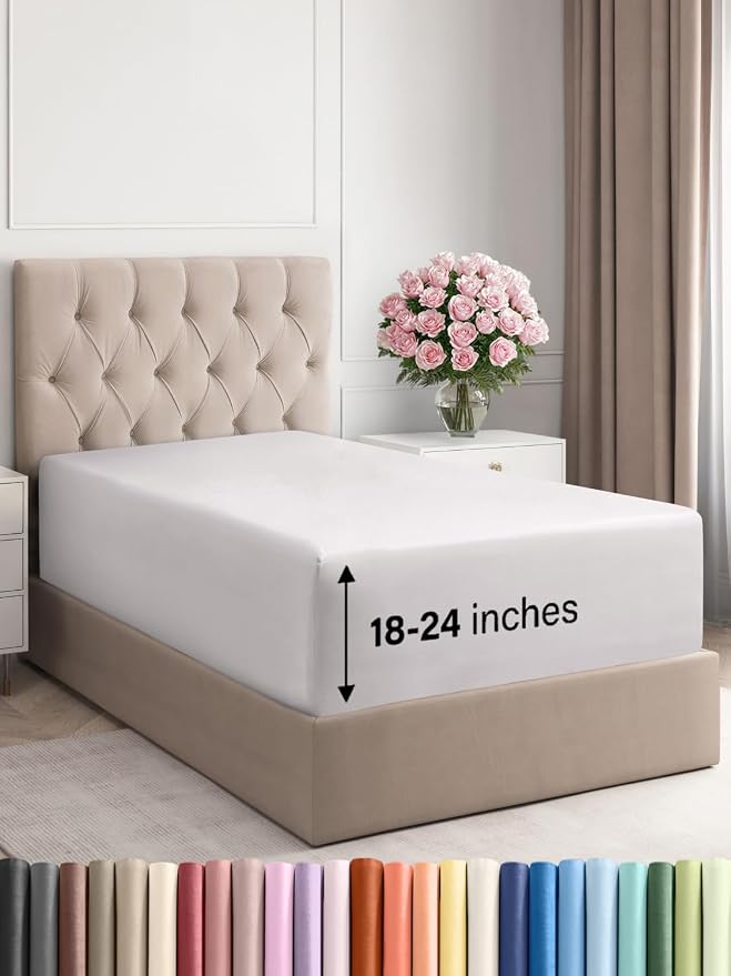 Extra Deep Twin Fitted Sheet by CGKUnlimited