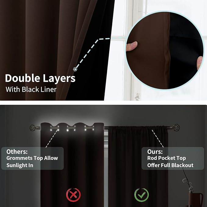 BGment 100% Blackout Curtains for Bedroom - Image 6