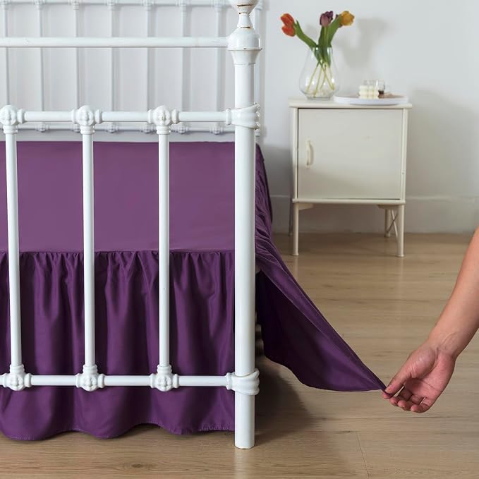 Bed Skirt Queen Size Ruffled Bed Skirt - Image 2