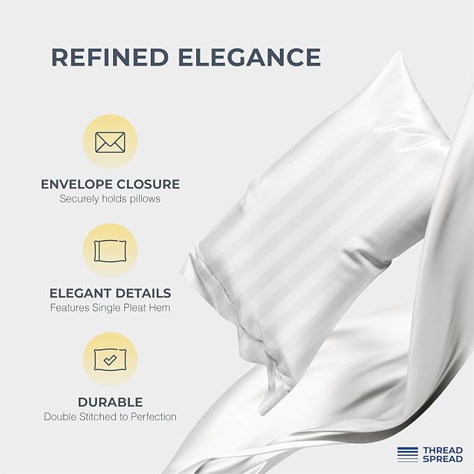 THREAD SPREAD Egyptian Cotton Sheets King Size - Image 4
