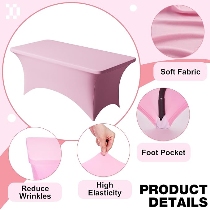 Trlyc 1 Pack 4FT Spandex Table Cloth - Image 3