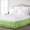 Multi-Ruffle Bed Skirt, Soft Multi Elastic Dust Ruffles by Unknown
