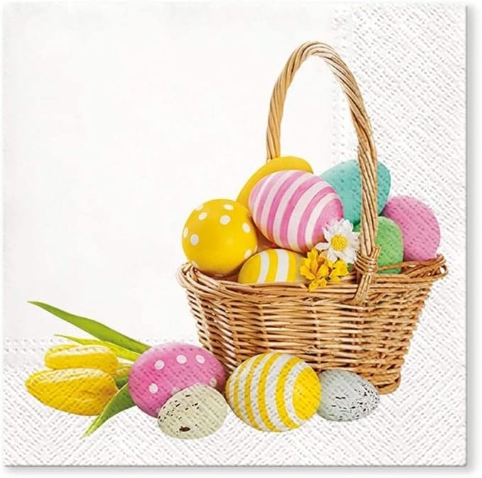 AM Décor Easter Dinner Napkins 20 Count Soft 3-Ply Tissue Servilities, Easter - Image 4