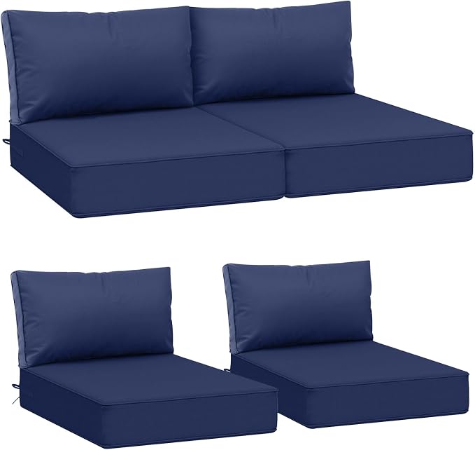AAAAAcessories Outdoor Deep Seat Cushions, Waterproof, Fade-Resistant Patio by AAAAAcessories