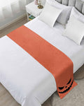 Halloween Black Ghost Scary Face Bed Runners by ZFUNCING
