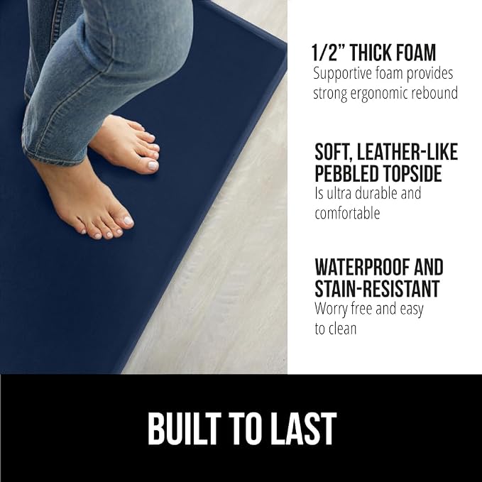 GORILLA GRIP 2 Pack Comfortable Cushioned Kitchen Mats - Image 2