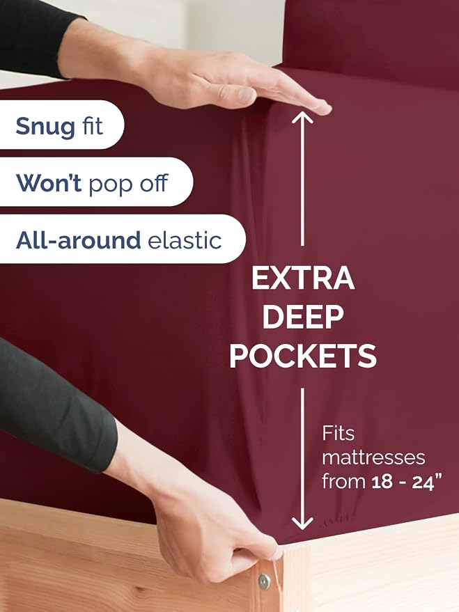 Extra Deep Pocket Twin XL Sheets - Image 3