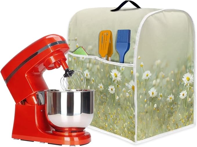 Realistic Daisy Print Stand Mixer Covers Fit Tilt Head and Bowl Lift Models - Image 5