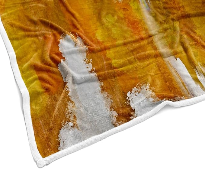 Abstract Ombre Throw Blankets, Modren Chic Art Oil Painting Cozy Warm Bed Couch - Image 6