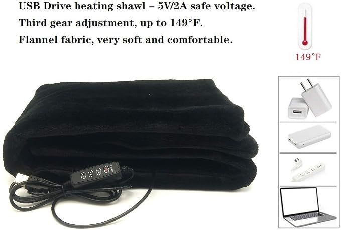 USB Heated Blanket/Shawl/Throws - Image 3