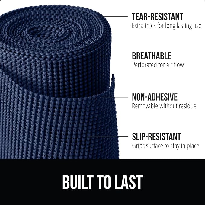 GORILLA GRIP powerGRIP Drawer Shelf and Cabinet Liner, Thick Strong Hold - Image 2