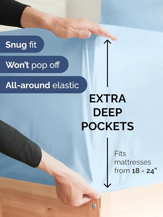 Extra Deep Split King Sheet Set - Image 3