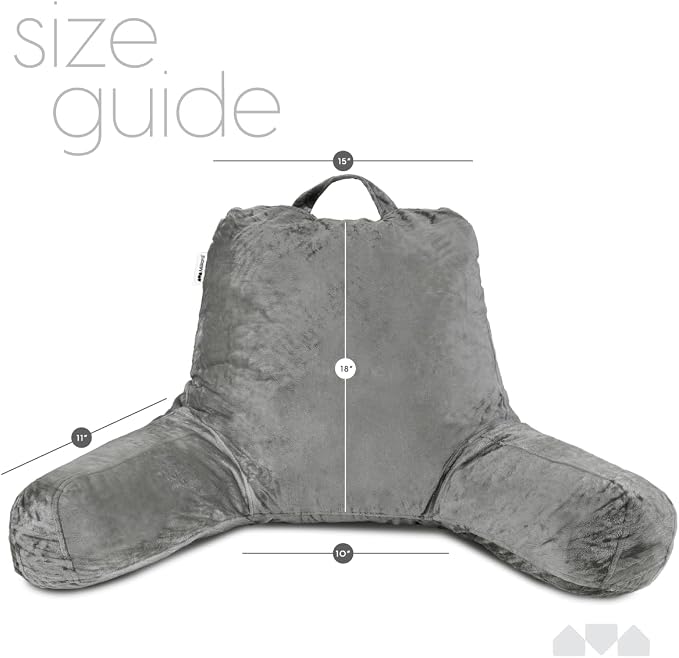 Milliard Reading Pillow with Arms, Shredded Memory Foam Back Pillow - Image 6