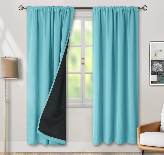 BGment 100% Blackout Curtains for Bedroom 72 Inch Length, Full Room Darkening by BGment