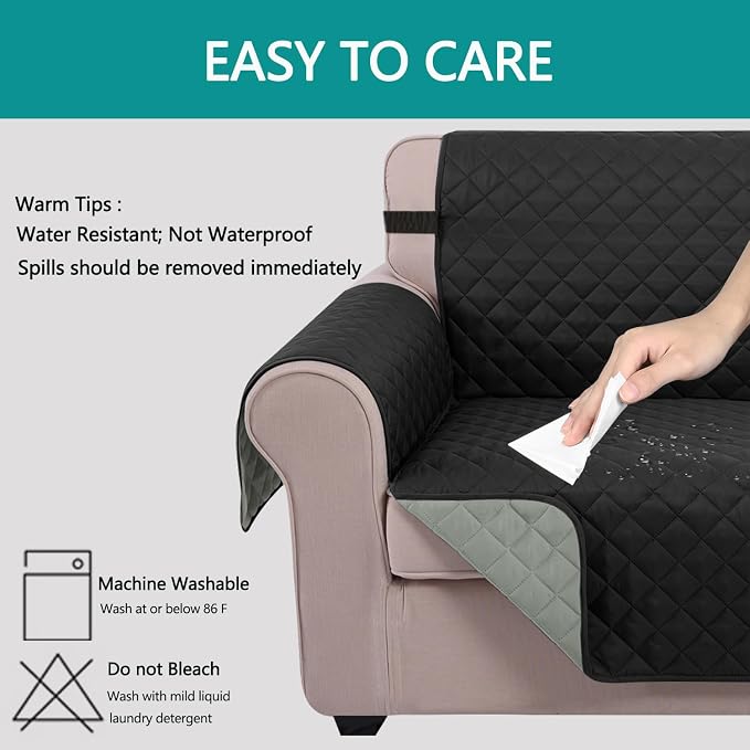 U-NICE HOME Recliner Chair Covers Reversible Chair Cover Pet Covers - Image 5