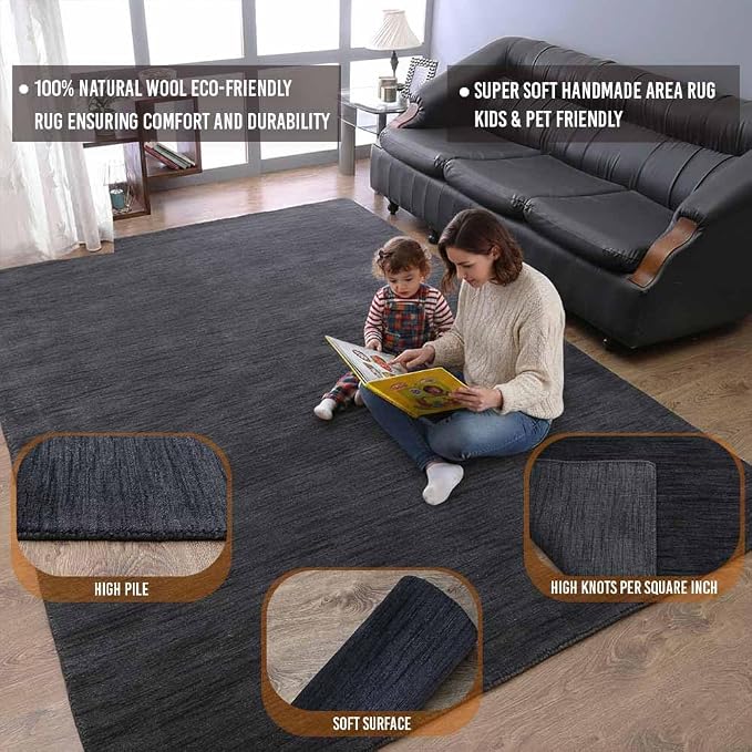 Hand Knotted Loom Wool ECO-Friendly Area Rugs - Image 3