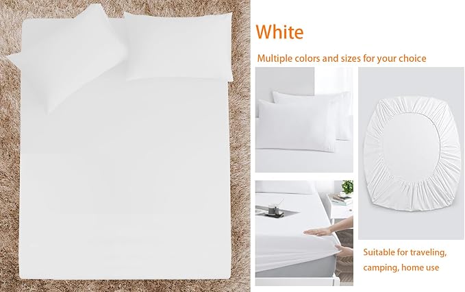 White Air Mattress Sheets - Image 3