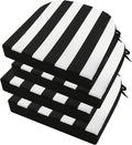 idee-home Outdoor Chair Cushions Set of 4, Thick 19" x 19" x 3" Outdoor Seat by idee-home