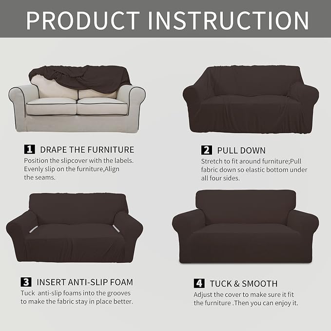 Easy-Going Stretch Oversized Sofa Slipcover 1-Piece Sofa Cover Furniture - Image 7
