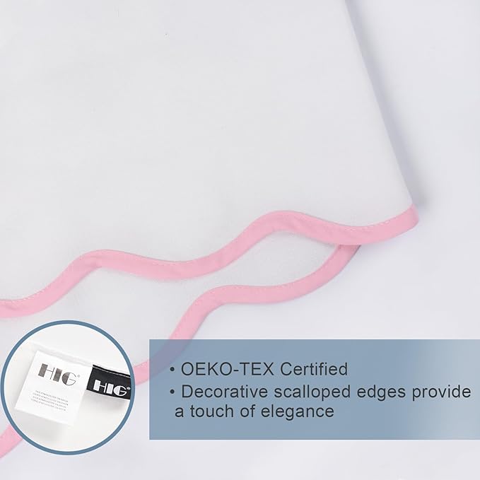 HIG Off-White Chic Queen Bed Skirt - Image 7