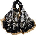 Fashion Scarves Scarf 100% Silk Feeling Scarf Silk Like Scarves Long by Myneiyi