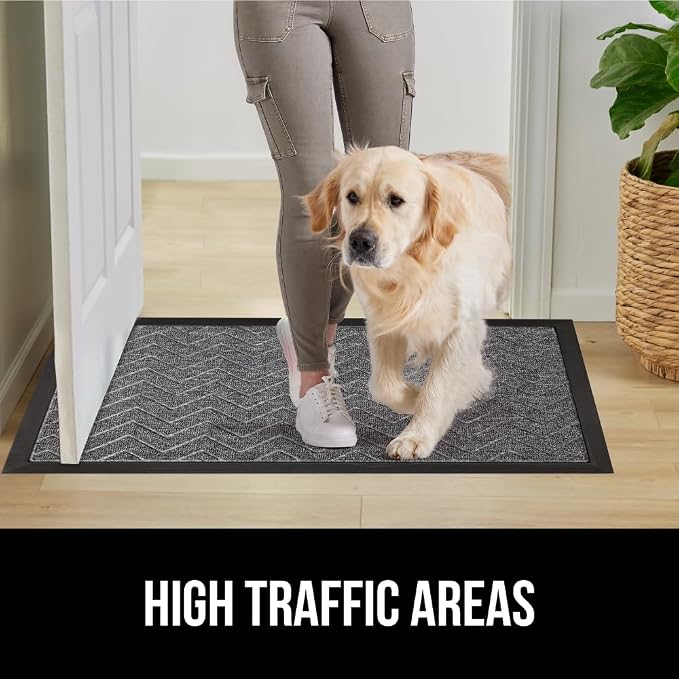 GORILLA GRIP 100% Waterproof All-Season WeatherMax Doormat, Durable Natural - Image 6