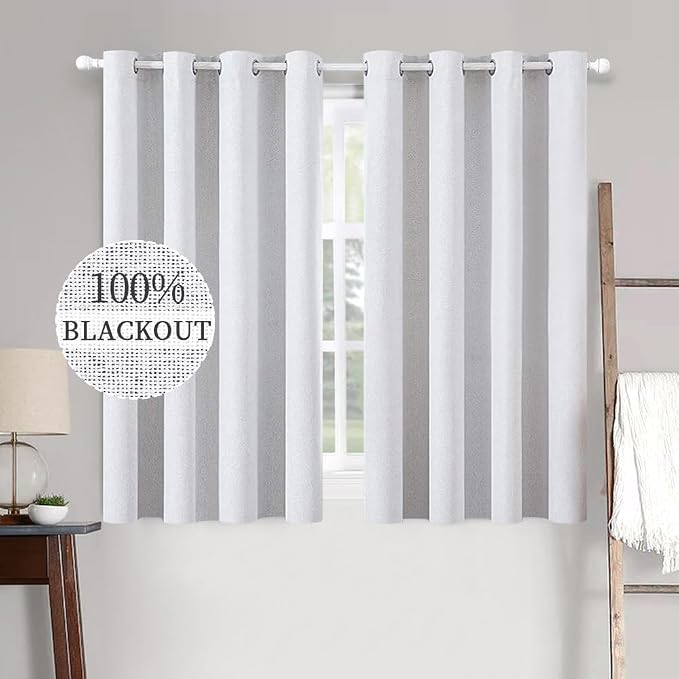 MIULEE Linen Texture Full Blackout Curtain by MIULEE