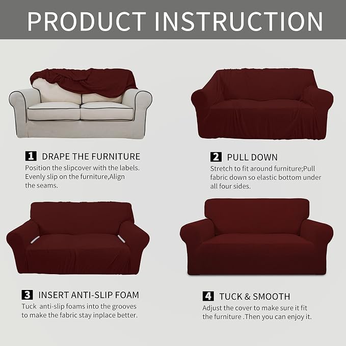 Easy-Going Stretch Chair Sofa Slipcover 1-Piece Couch Sofa Cover Furniture - Image 6