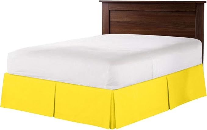 Bed Skirt - 100% Cotton 800 Thread Count Box Pleated Bed Skirt - Luxury Pleated - Image 3