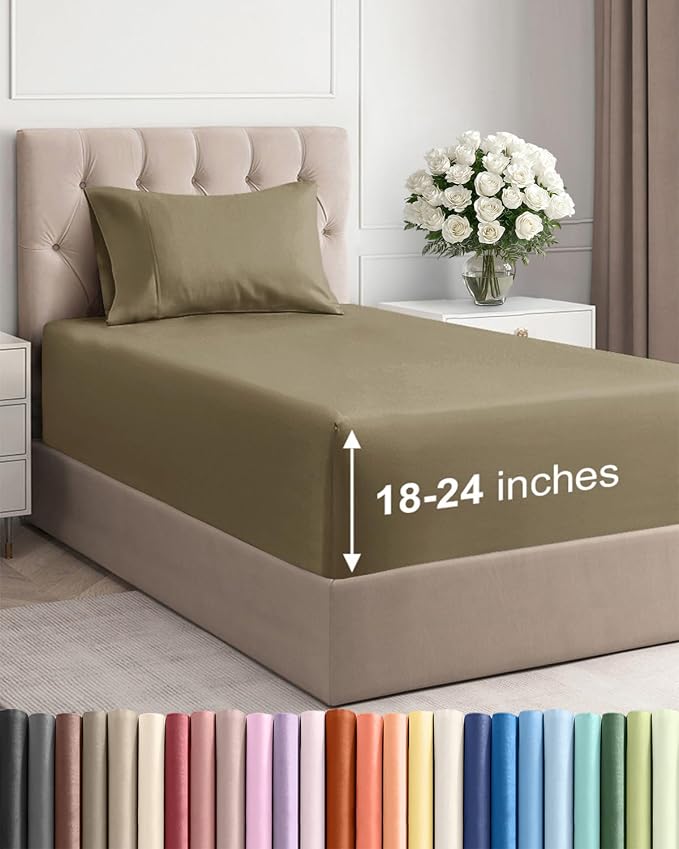 Extra Deep Pocket Twin XL Sheets by CGKUnlimited