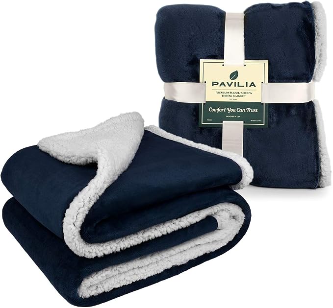 Pavilia Sherpa Fleece Blanket - Image 8
