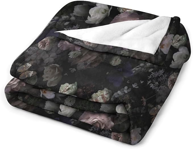 Vintage Gothic Floral Blanket - Image 3