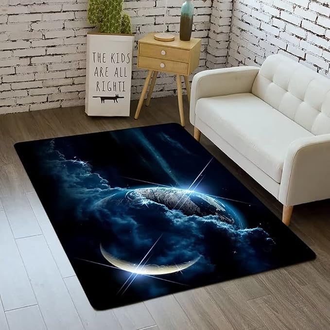 Outer Space Galaxy Carpet Area Rug by Home