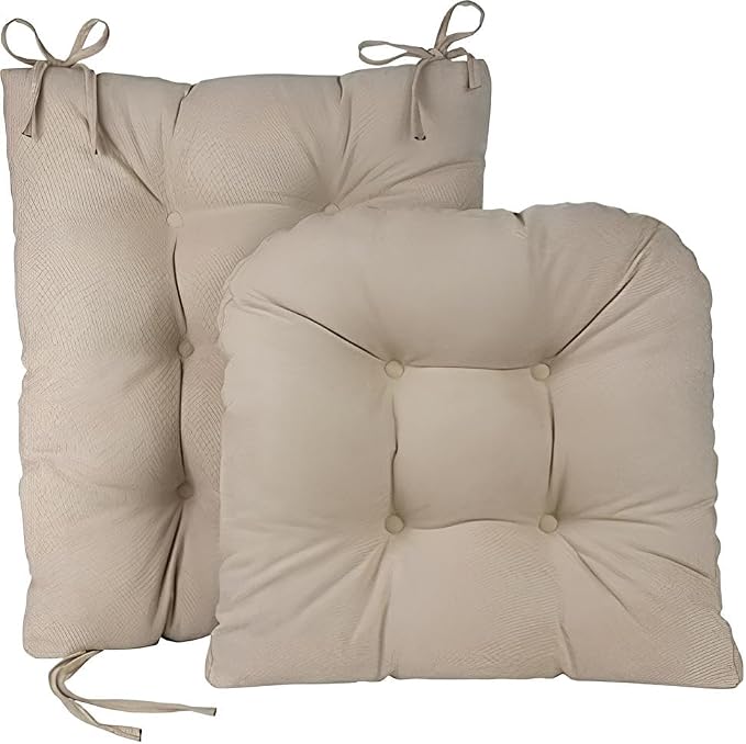 Klear Vu Omega Non-Slip Rocking Chair Cushion Set, Assembled in USA, Thick by KlearVUHomeTextiles