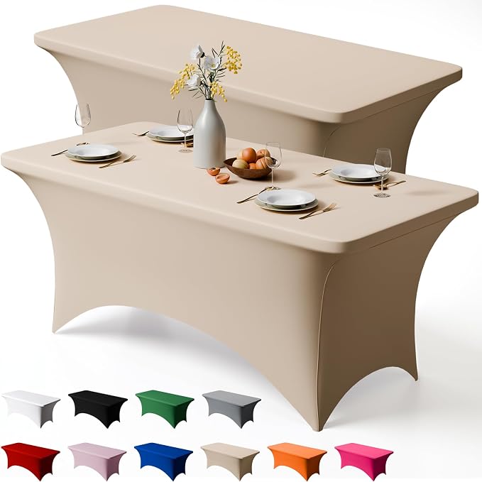 Trlyc 2 Pack 8FT Spandex Table Cloth by TRLYC
