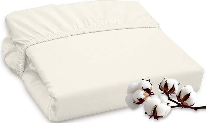 ROYALE LINENS 300 Thread Count 100% Long Staple Combed Cotton Fitted Sheet by ROYALELINENS