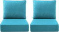 Luxury Outdoor Seat Cushion Set-22 x 24 x 6 Inch Outdoor Chair Cushions by NatureComfyOutdoorFurniture