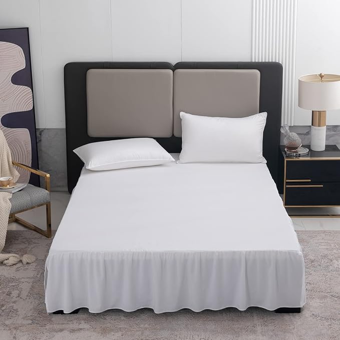 TSUTOMI Bed Skirt Full Size Ruffled Bed Skirt - Image 6
