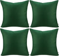 Thmyo 4-Pack 100% Cotton Comfortable Solid Decorative Throw Pillow Case Square by Thmyo