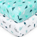 Crib Sheets for Boys or Girls 2-Pack, Fitted Crib Sheet 52'' x 28'' for by SpringspiritBedding
