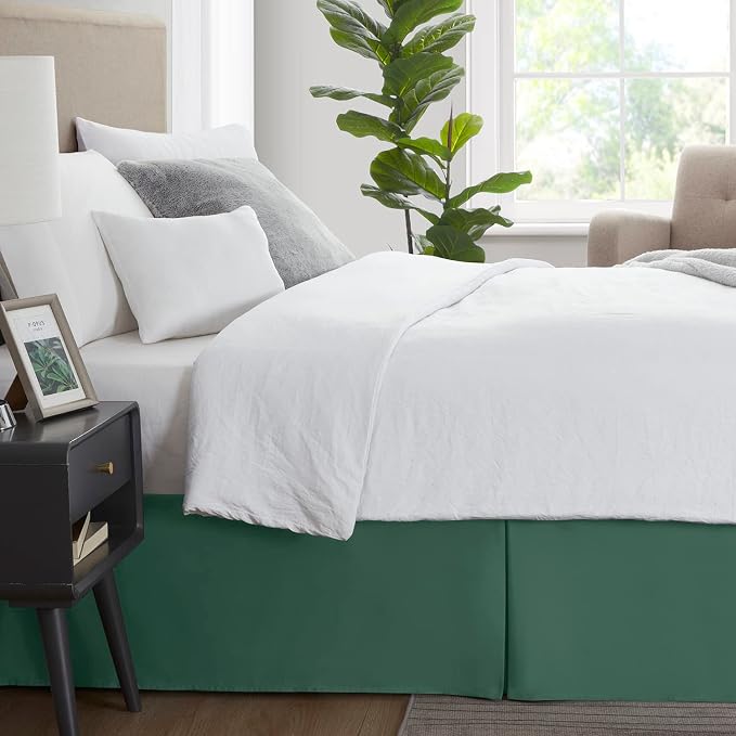 Nestl Hunter Green Full XL Bed Skirt - Image 3