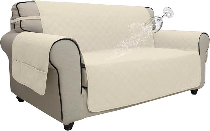 Easy-Going Waterproof Oversized Loveseat Covers Leakproof Couch Cover by Easy-Going