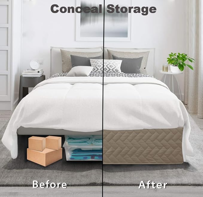 Full Bed Skirt-Box Spring Cover - Image 2