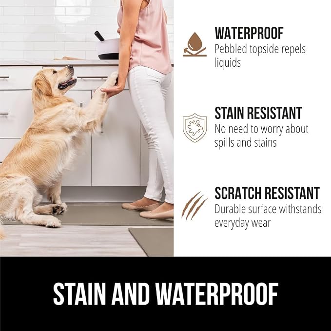 GORILLA GRIP 2 Pack Comfortable Cushioned Kitchen Mats - Image 4