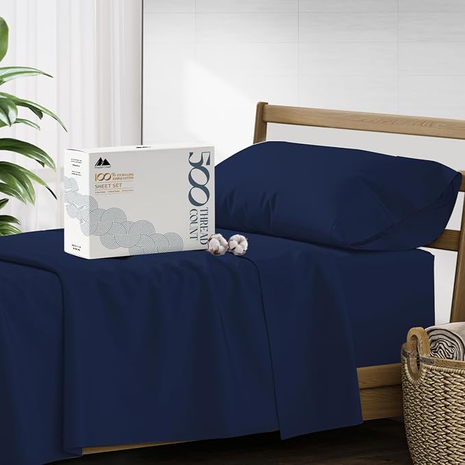 Mayfair Linen 500 Thread Count Twin Cotton Sheets by MayfairLinen