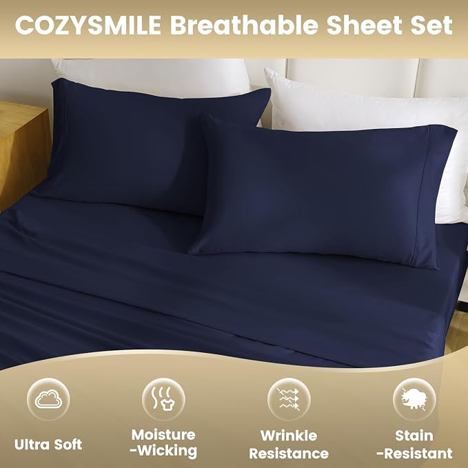 California King Sheet Set Deep Pocket - Image 4