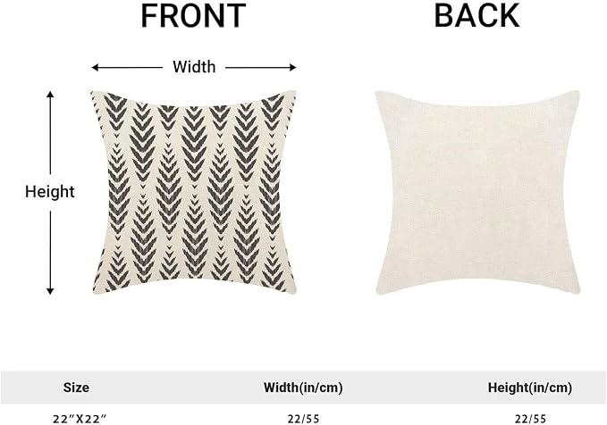 Boho Pillow Covers 22 x 22 Inch Pack of 2 - Image 2